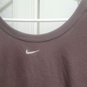 Nike Brown Ribbed Top